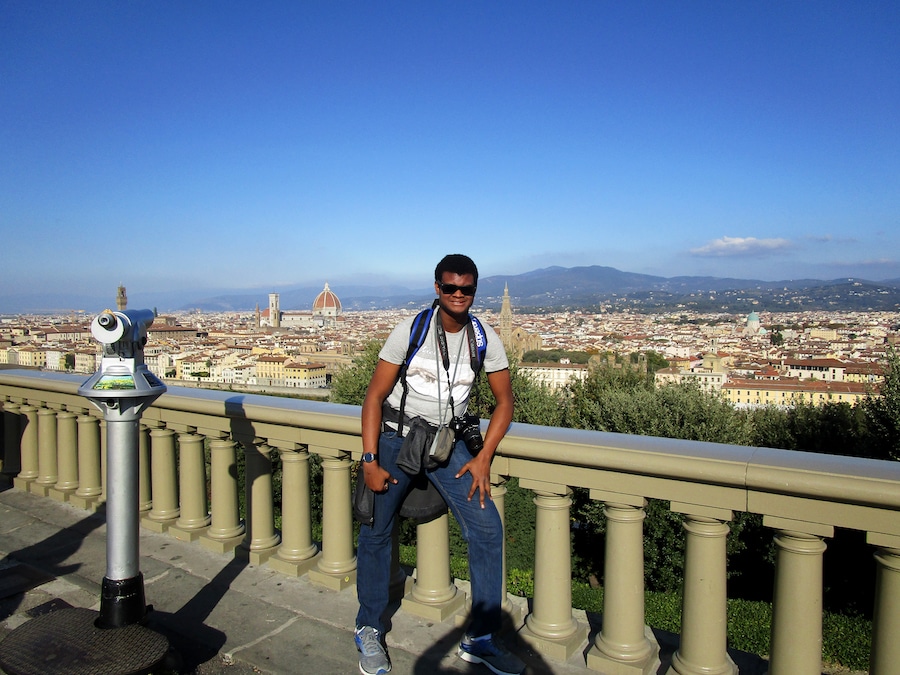 Christian Lucas in Florence travel abroad