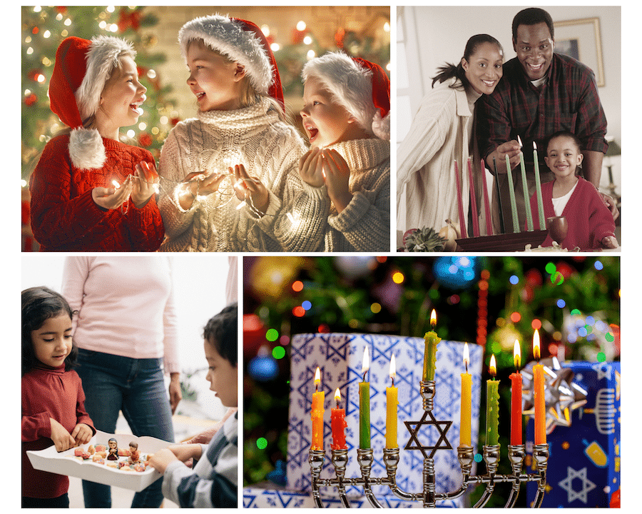families at christmas and other holidays