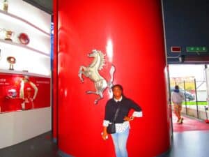 Beacon student at Ferrari Museum